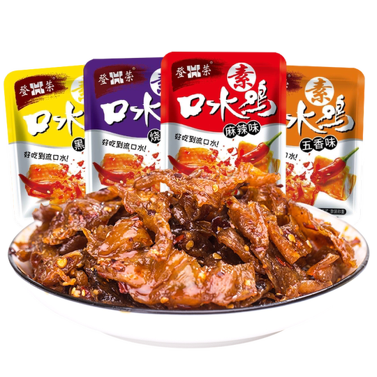 Dengrong big bag of saliva chicken spicy strips snacks
