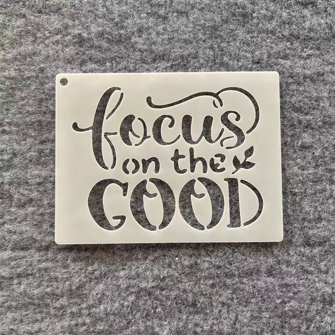 英文字母手绘镂空塑料模板黑板街头图喷漆卡通图案遮蔽板涂色工具 - 图2