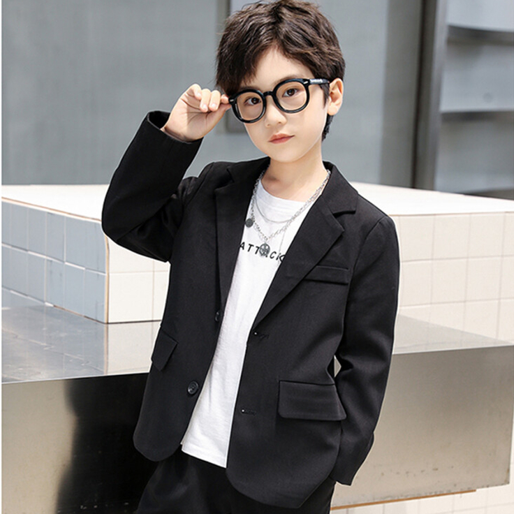 儿童西装外套男童英伦礼服黑色小西装花童休闲韩版洋气上衣中大童,淘宝优惠券,粉丝福利购,淘宝优惠卷