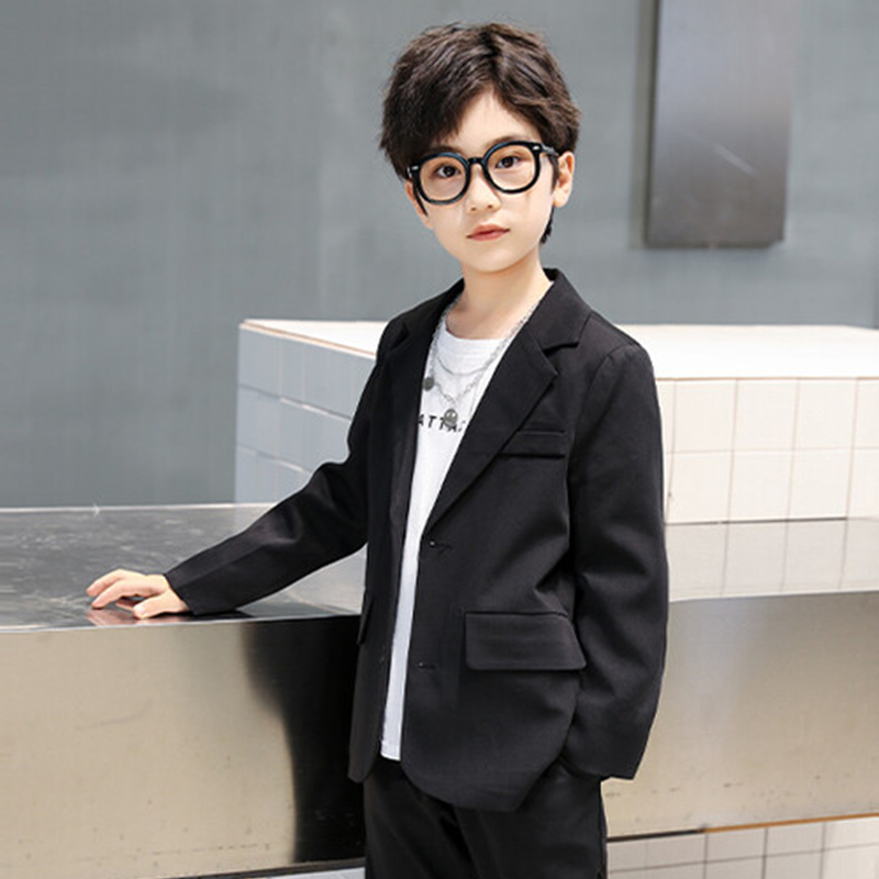 儿童西装外套男童英伦礼服黑色小西装花童休闲韩版洋气上衣中大童,淘宝优惠券,粉丝福利购,淘宝优惠卷