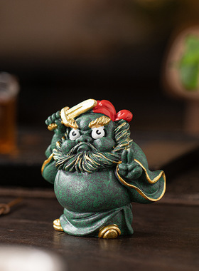 新中式钟馗赐福桌面招财小摆件办
