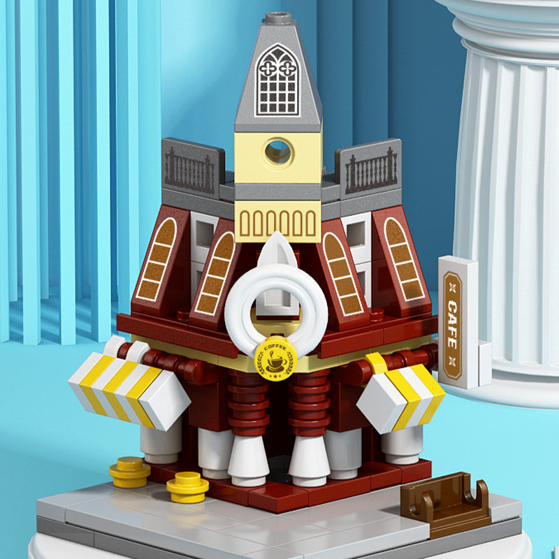 乐乐兄弟欧洲街景房子模型儿童益智拼装建筑玩具积木男孩拼图礼物,淘宝优惠券,粉丝福利购,淘宝优惠卷