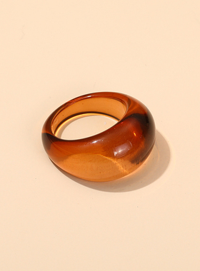 小众设计戒指ins树脂时尚个性