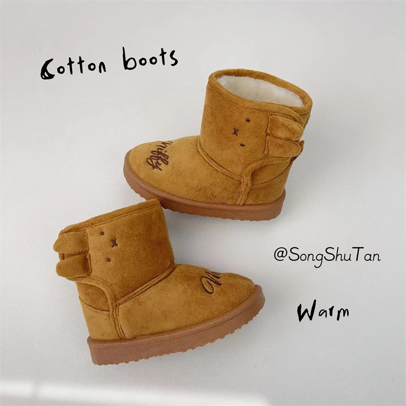 米菲卡通棉靴儿童棉鞋小童保暖鞋室内冬季雪地靴加绒短靴软底防滑,淘宝优惠券,粉丝福利购,淘宝优惠卷