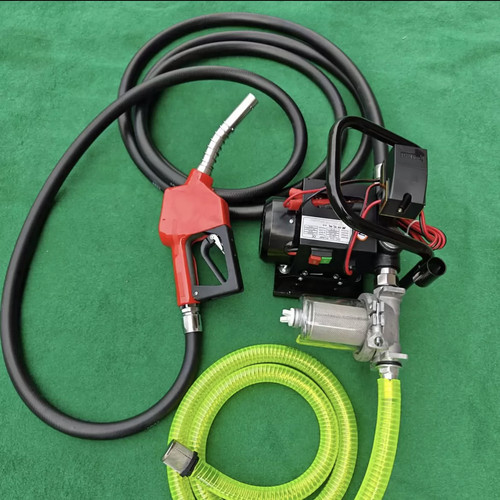 抽油泵柴油电动12v24v220v伏手提吨桶挂式计量加油机抽油神器自停 - 图3