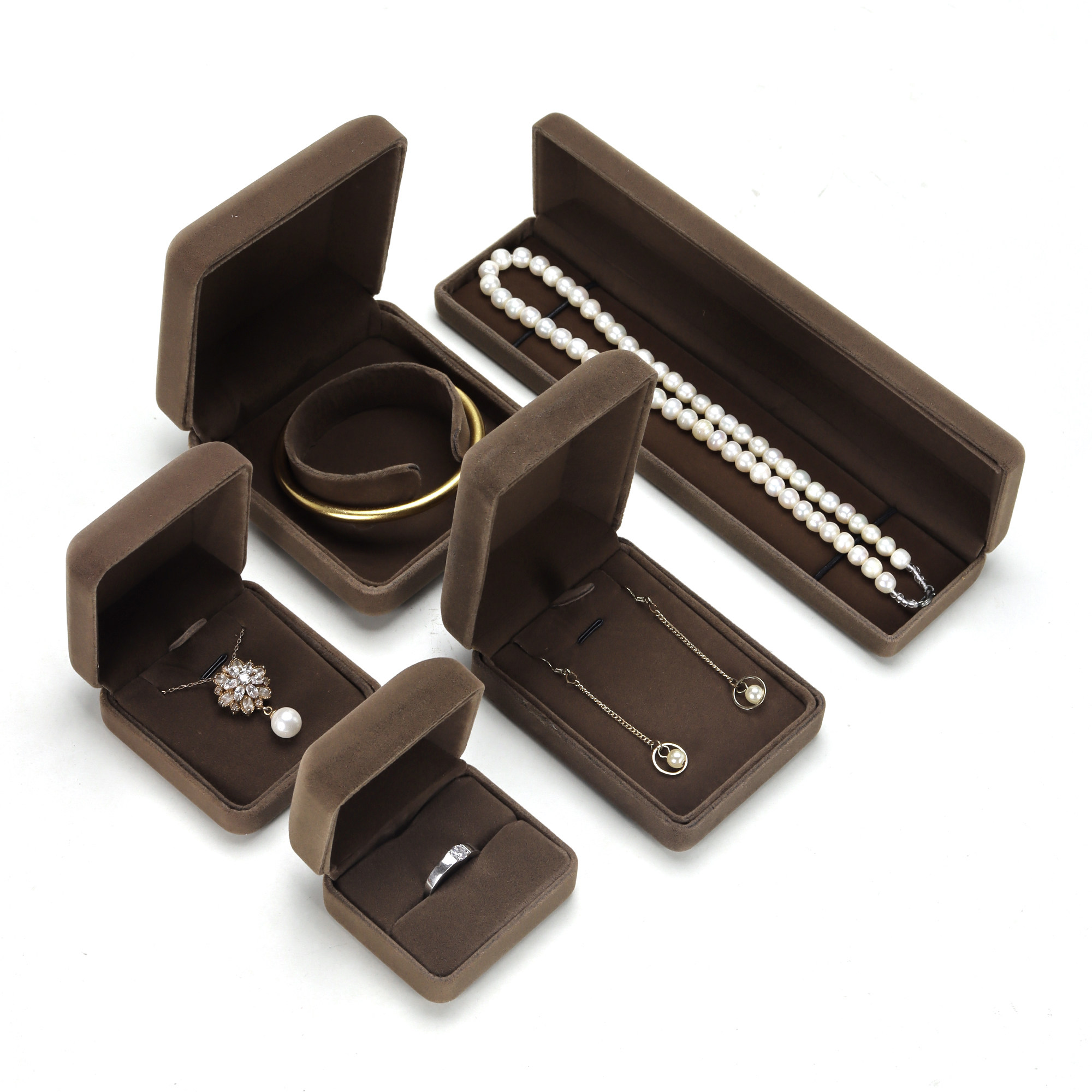 绒布铁盒珠宝首饰盒戒指吊坠手镯盒饰品包装盒包装礼物盒植绒盒子,淘宝优惠券,粉丝福利购,淘宝优惠卷