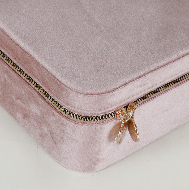 Exquisite velvet jewelry box household jewelry box large size