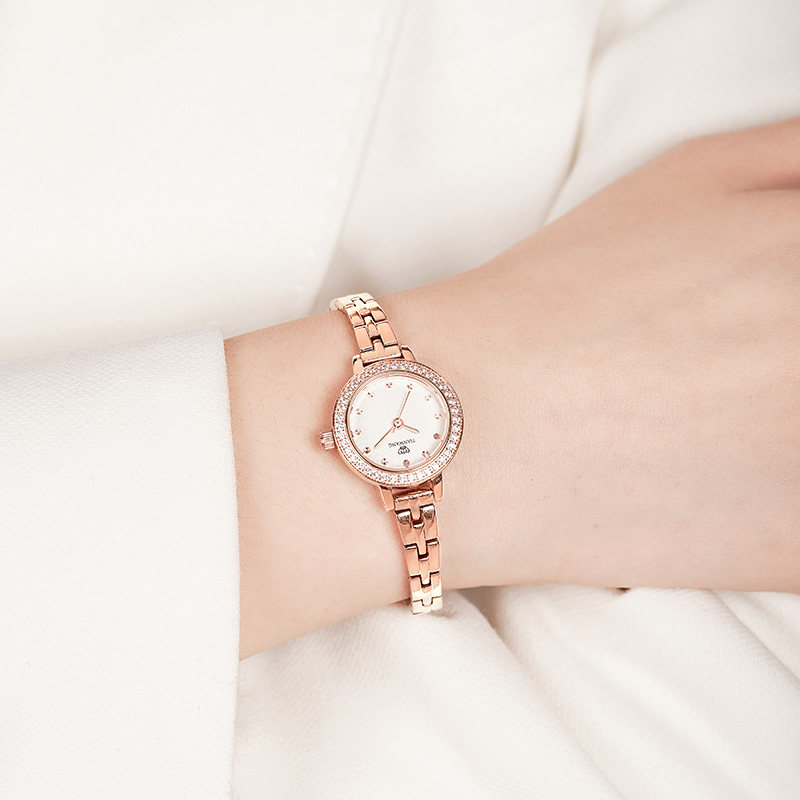 天王女士新品轻奢满天星23mm石英表 天王半小时国产腕表