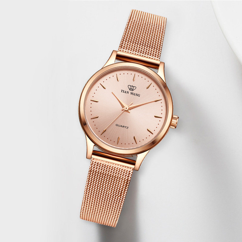 天王女士时尚防水名牌新品石英表 天王半小时国产腕表