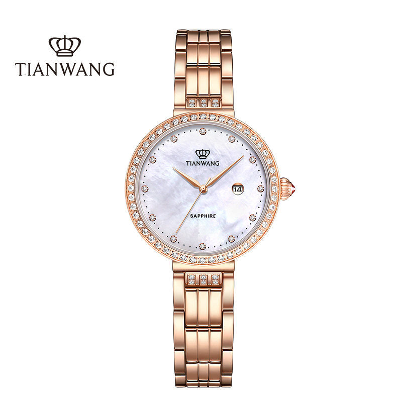 天王女士官方星辰系列优雅石英表 天王半小时国产腕表