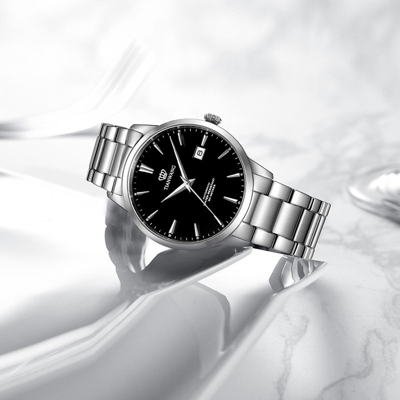 [商场同款专柜直发]天王男士机械表 天王半小时国产腕表