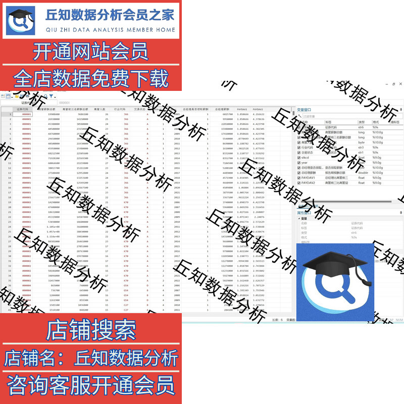 上市公司高管相对薪酬差距2022-2005数据含参考、原始、stata代码 - 图1