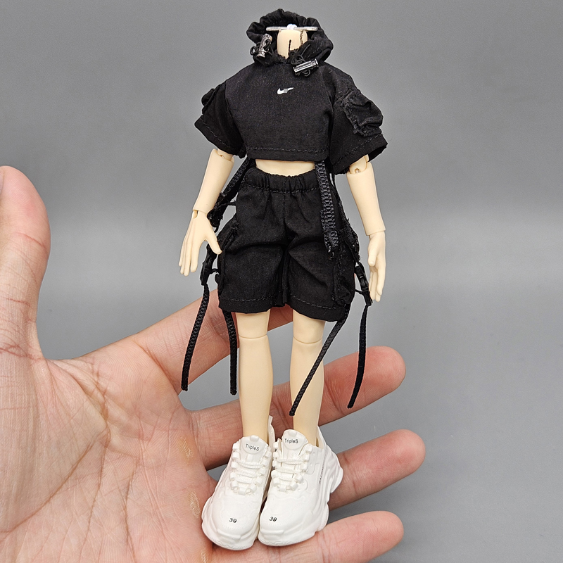 12分素体阿巳3.0娃衣bjd修罗丸衣服配件机能工装短裤冲锋衣夹克8 - 图0