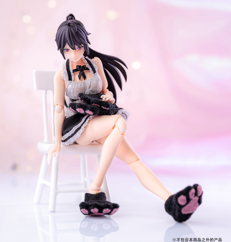 1/12兵人衣服配件figma机娘厨娘女仆装tbl包胶女素体制服jk连衣裙 - 图0