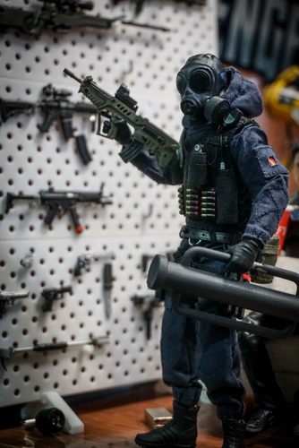 1/12兵人bjd场景配件武器库shf微缩洞洞板置物架6寸机娘素体枪架 - 图3