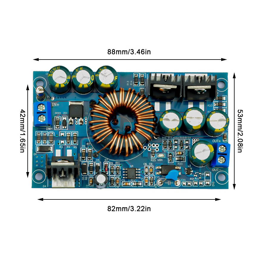 DC-DC隔离升降压电源12V-90V130V转9V12V19V24V直流降压稳压模块-图1