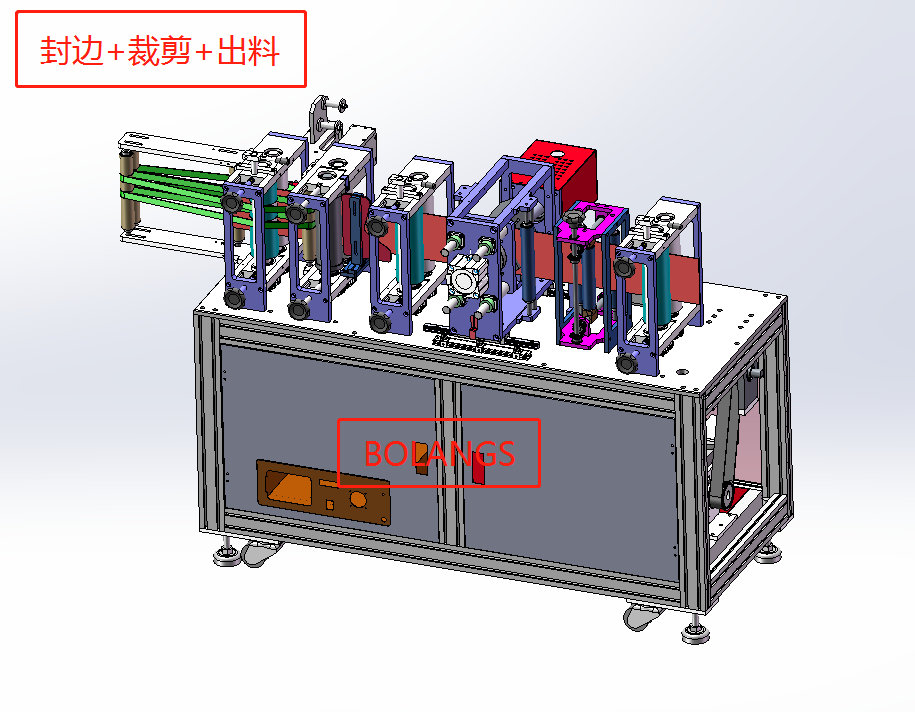 全自动KN95设备图纸 口罩机图纸 N953D图纸N95equipment drawings - 图2