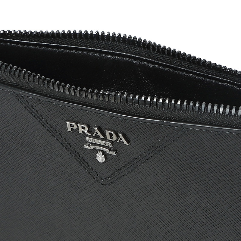 prada /普拉达logo款真皮小牛皮袋 邦琦国际男士包袋