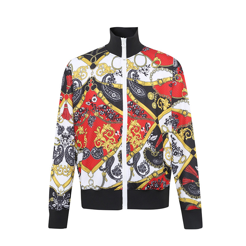 versace /范思哲男士印花潮夹克 邦琦国际夹克