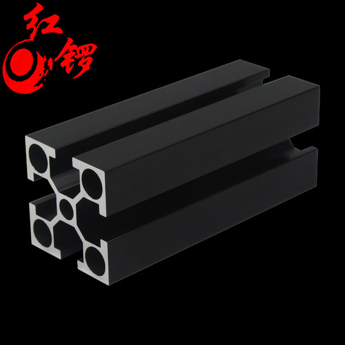 红锣工业铝型材4040国标铝合金加厚黑色40*40*2方管铝材鱼缸架子 - 图0