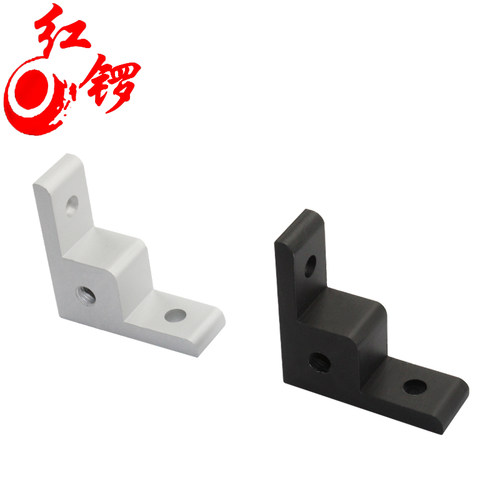 红锣3030板材固定角码铝型材2020地脚轮子连接件4040亚克力固定块 - 图3