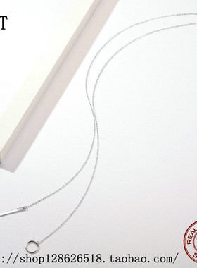 银姿韵韩版简约镀白金女士项链