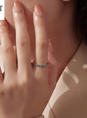 新款s925纯银绿松石戒指单戒文艺