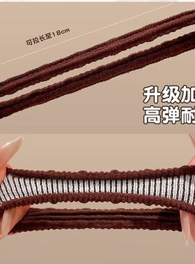 登山专用运动高马尾发绳加粗皮筋女扎头发圈高弹力不伤发头绳发饰