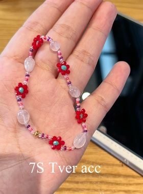 现Tver acc韩国正品小众设计感花朵串珠手链女甜美百搭手饰