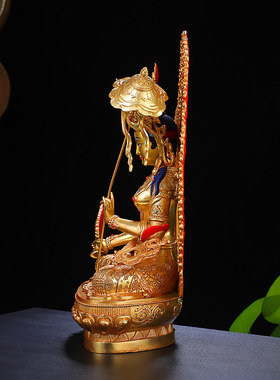 大白伞盖佛母佛像藏密宗纯铜精工全鎏金居家供奉多款客厅背光摆件