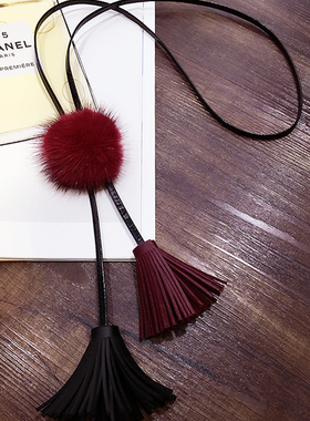 韩国简约衣服装饰品女毛衣项链