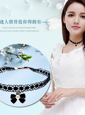 春夏甜美镂空小雏菊花朵颈饰项链