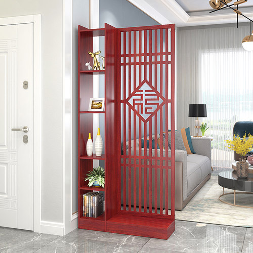现代中式屏风隔断客厅简约装饰墙小户型进门口入户家用遮挡新玄关 - 图1