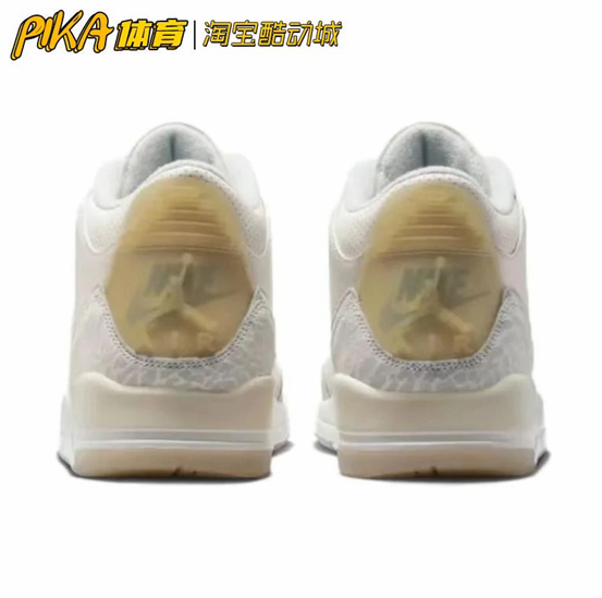 Air Jordan 3 AJ3潮流复古抓地支撑耐磨运动休闲鞋 FJ9479-100 KY - 图2