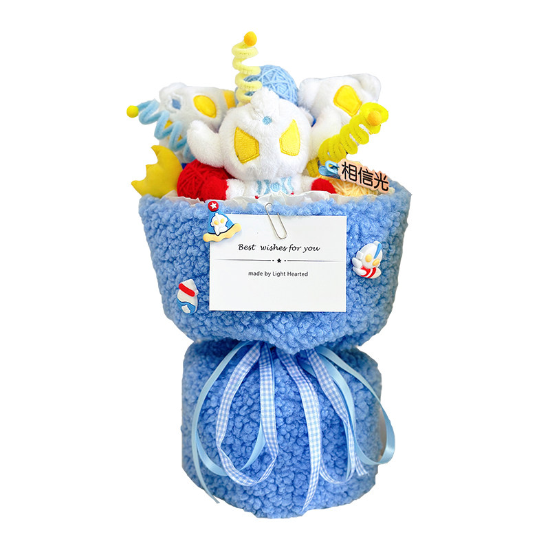 玩偶花束创意礼物毛绒公仔送男生闺蜜生日毕业花束情人节日礼物 - 图3