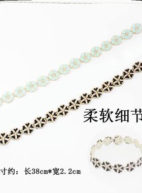儿童魔法贴蓝色海洋星星刘海贴碎发贴魔术贴发箍发带头箍粘头发小