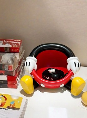 潮玩米奇钥匙收纳玄关摆件高级感客厅茶几装饰品钥匙首饰收纳盒