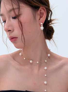 轻奢锆石珍珠耳钉女精工爪镶闪钻