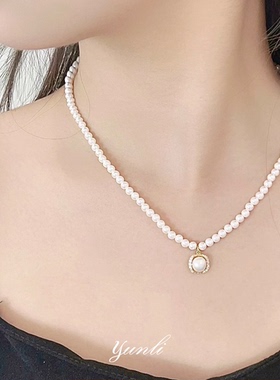 法式巴洛克风轻奢淡水珍珠项链