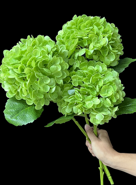 高档保湿手感绣球花仿真花假花婚庆花艺摆件绢花装饰餐桌客厅花束
