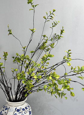 禅意枫叶仿真秋叶仿真花假花假花中式客厅玄关装饰摆设摆件插花