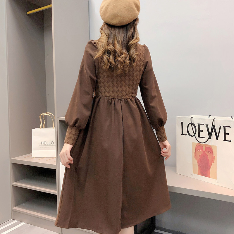 孕妇春装气质小香风孕妇裙春连衣裙 依来恩连衣裙