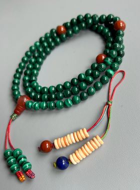 孔雀石实物拍摄现货编织天然全新