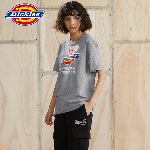 Dickies短袖T恤男25春夏新款纯棉潮舒适背部印花大logo上衣女 - 图1