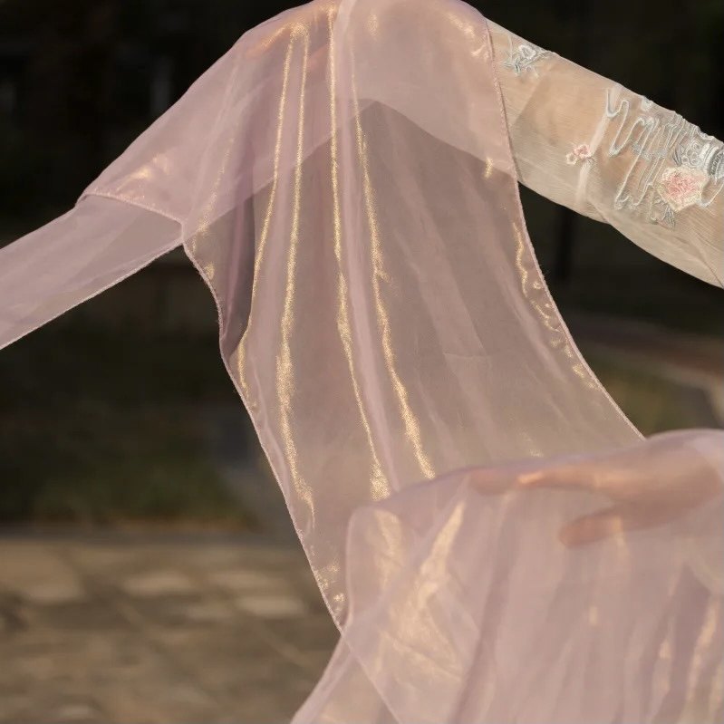 【福利款】烫金流光锦丝雪纺纯色印花汉服披帛女飘带古风百搭配饰,淘宝优惠券,粉丝福利购,淘宝优惠卷