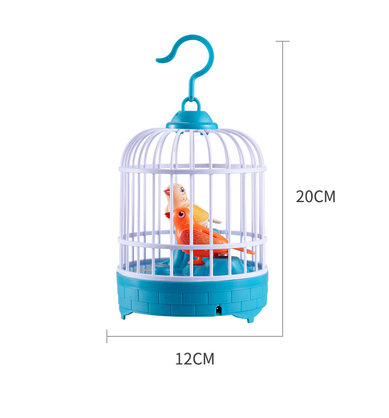 会学人说话的小鸟玩具仿真复读鸟笼引导宝宝学说话声控感应1-3岁-图3