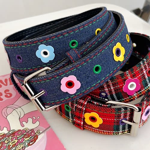 多巴胺y2k配饰腰带女甜酷辣妹风百搭夏季穿搭美式配裙ins格纹皮带 - 图3