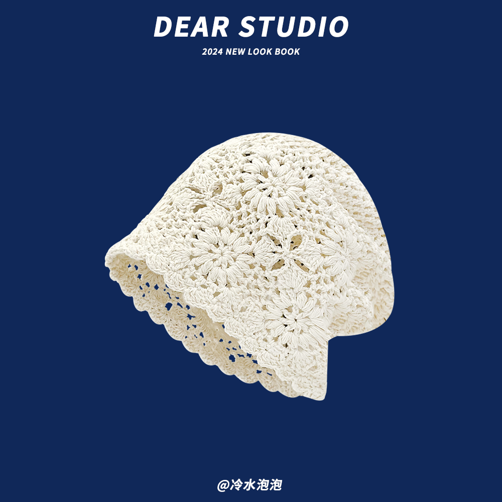 日系复古气质手工编织镂空包头帽子女民族风钩花流苏套头帽针织帽,淘宝优惠券,粉丝福利购,淘宝优惠卷