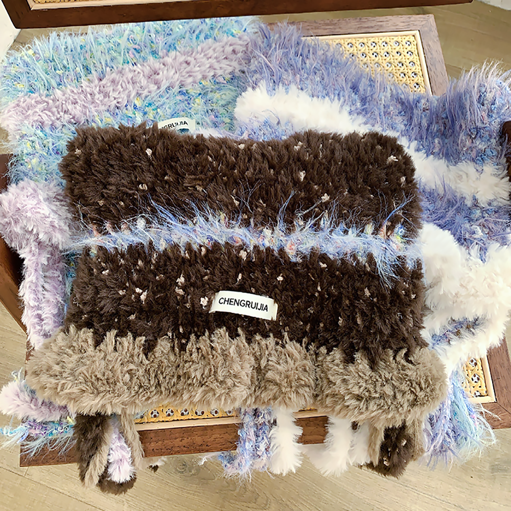 2025新款可爱猫耳毛绒针织帽子女秋冬季防寒保暖百搭显脸小护耳帽,淘宝优惠券,粉丝福利购,淘宝优惠卷