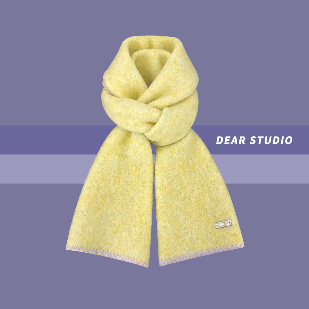 薄荷奶绿~韩系氛围感锁边羊绒围巾女秋冬季软糯清新保暖百搭围脖,淘宝优惠券,粉丝福利购,淘宝优惠卷